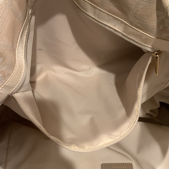Authentic Chanel beige travel line canvas and leather tote. Date code is 8358878 - Picture 13 of 16